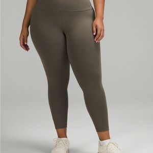 Lululemon Wunder Train High-rise Crop 23" Size 18 Carob Brown